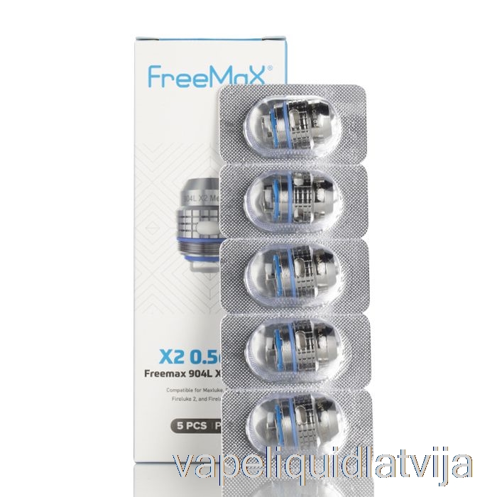 Freemax Maxluke 904l X Rezerves Spoles 0.5ohm 904l X2 Dual Mesh Coils Vape šķidrums